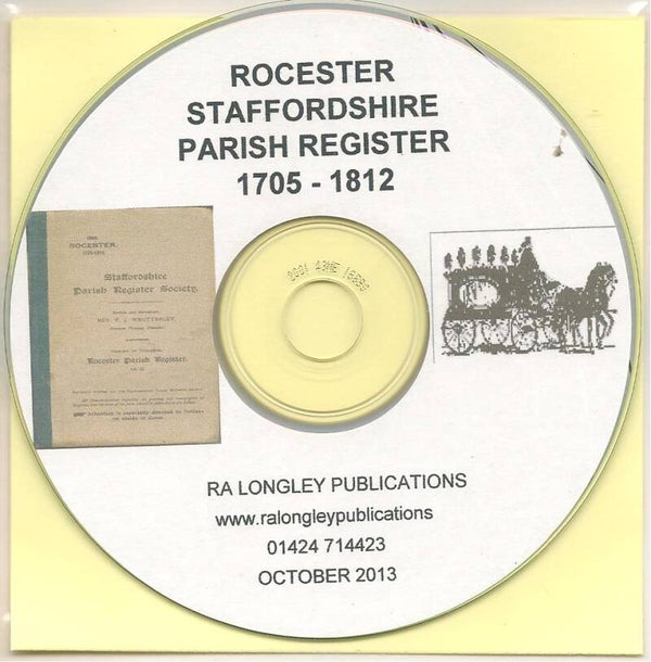 Rocester Parish Records 1705 - 1812