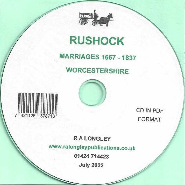 Rushock Marriages 1667 - 1837