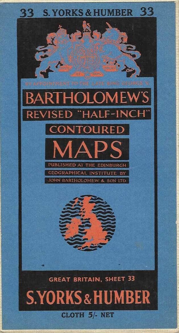 South Yorkshie & Humber [Bartholomews] O/S No. 33