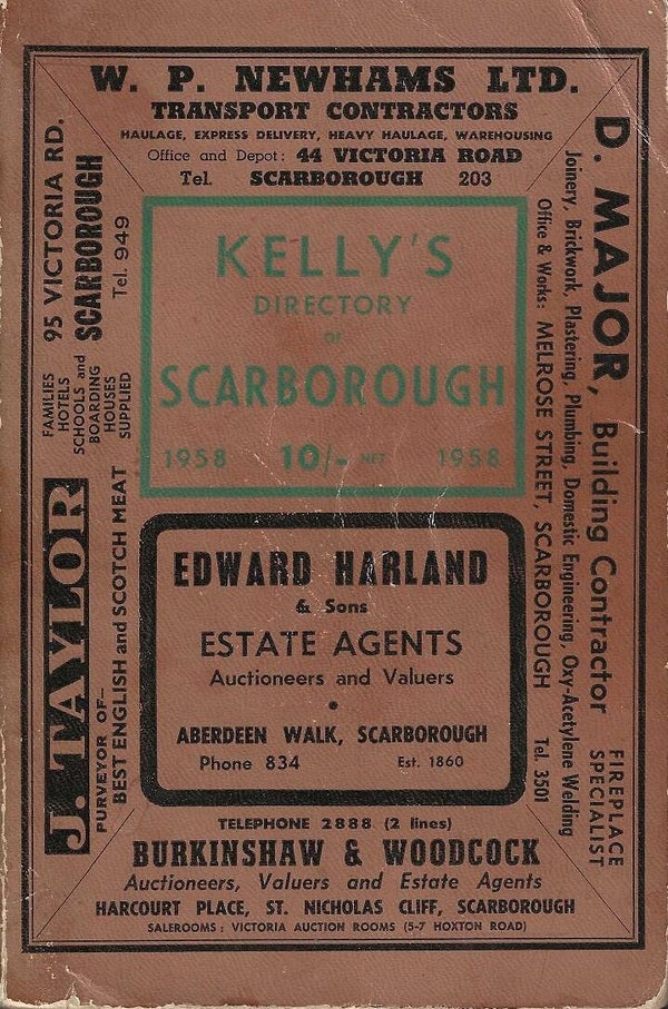 Scarborough 1958 Kelly's Directory