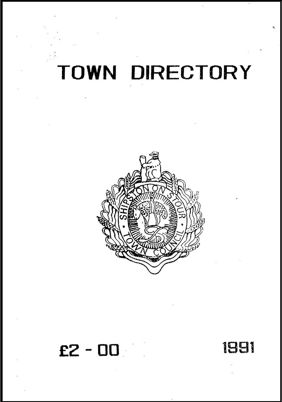 Shipton on Stour 1991 Directory