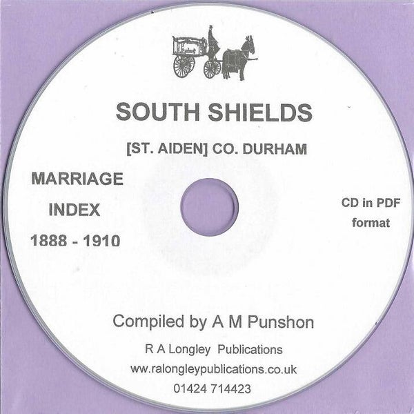 South Shields St. Aiden Marriages 1888 - 1910