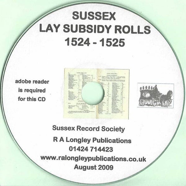 Sussex Subsidies [Taxes] 1524 - 1525