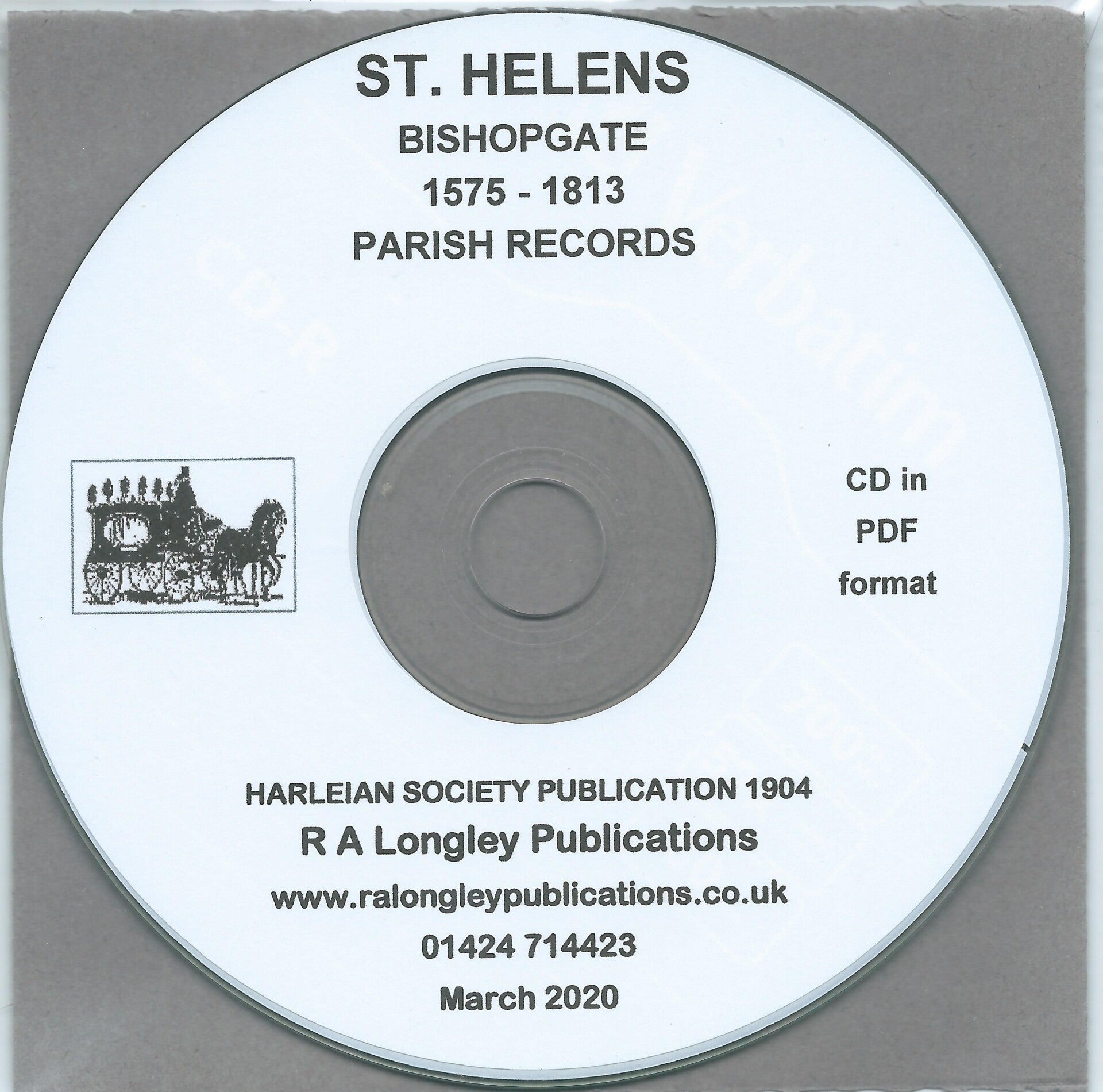 St. Helens Bishopsgate Parish Records 1575 – 1813