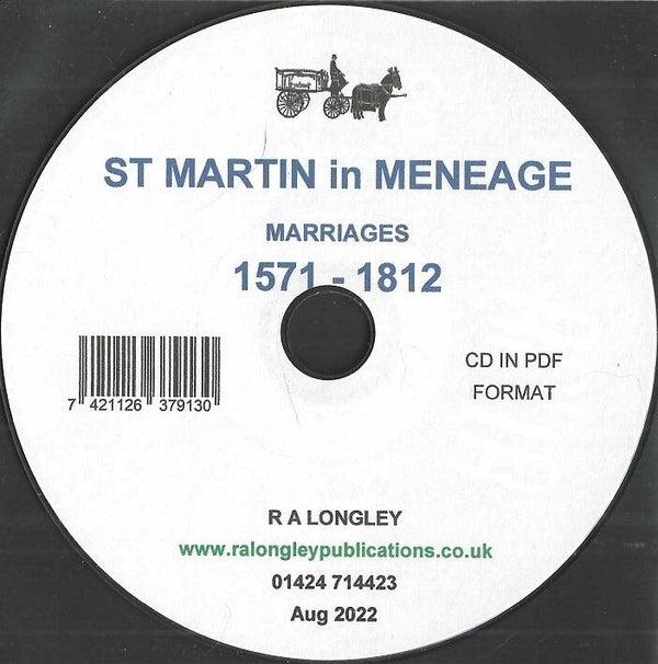 St. Martin in Meneage Marriages 1571 to 1812.