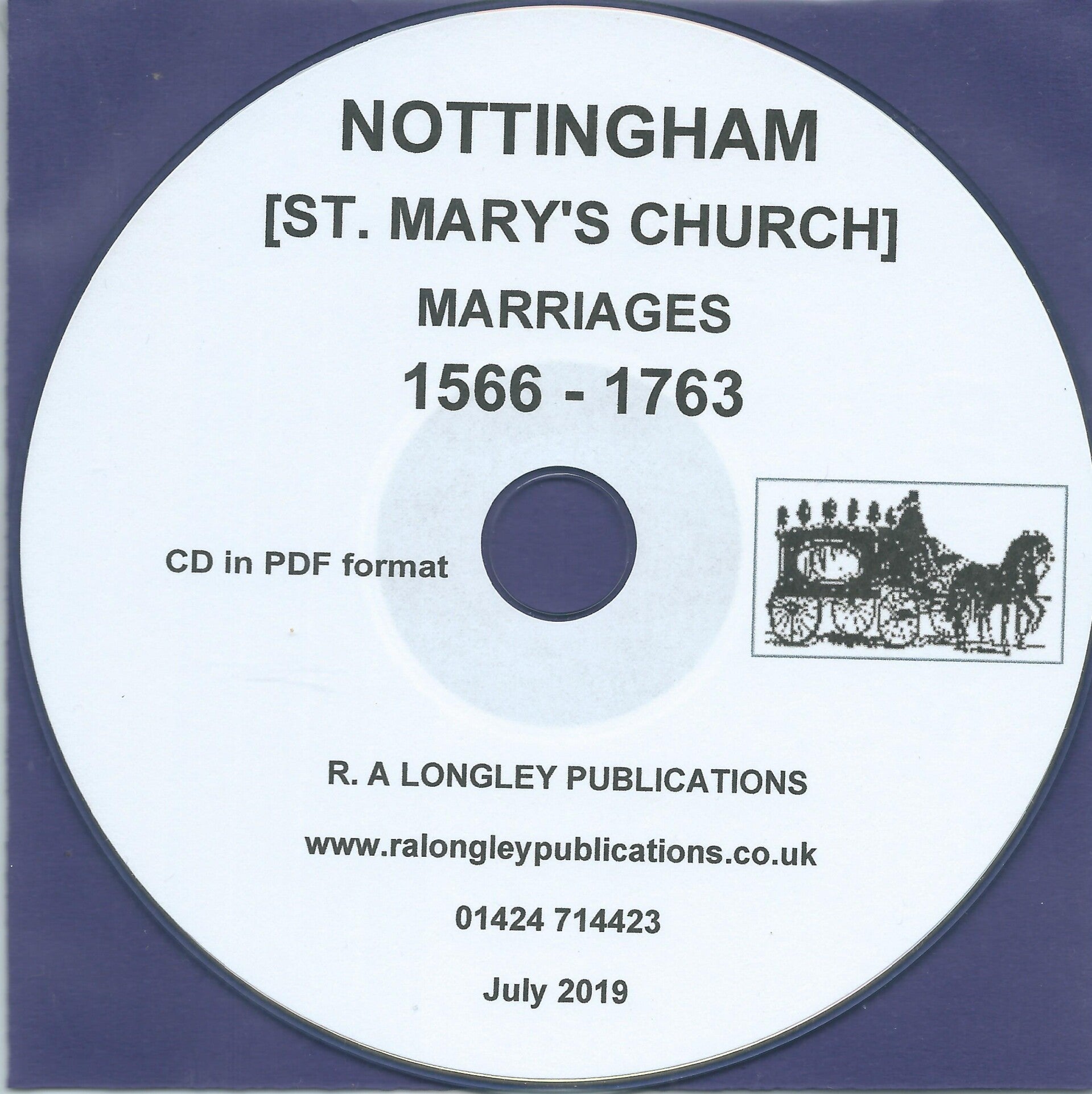Nottingham St. Mary's Marriages 1566 – 1763