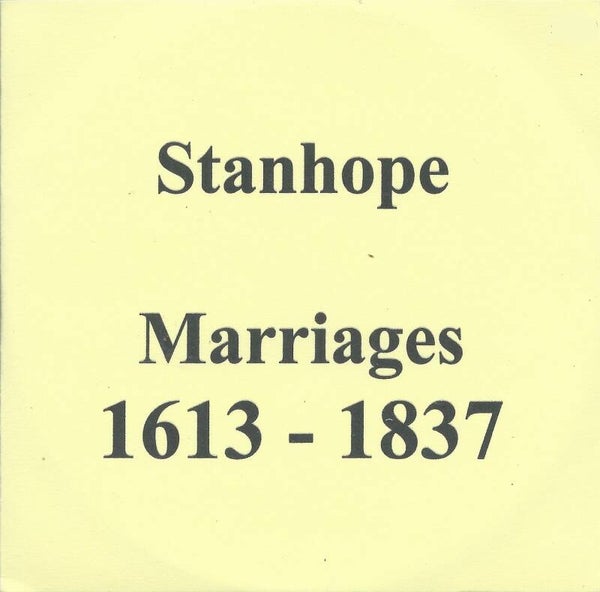 Stanhope  Marriages 1613 to 1837
