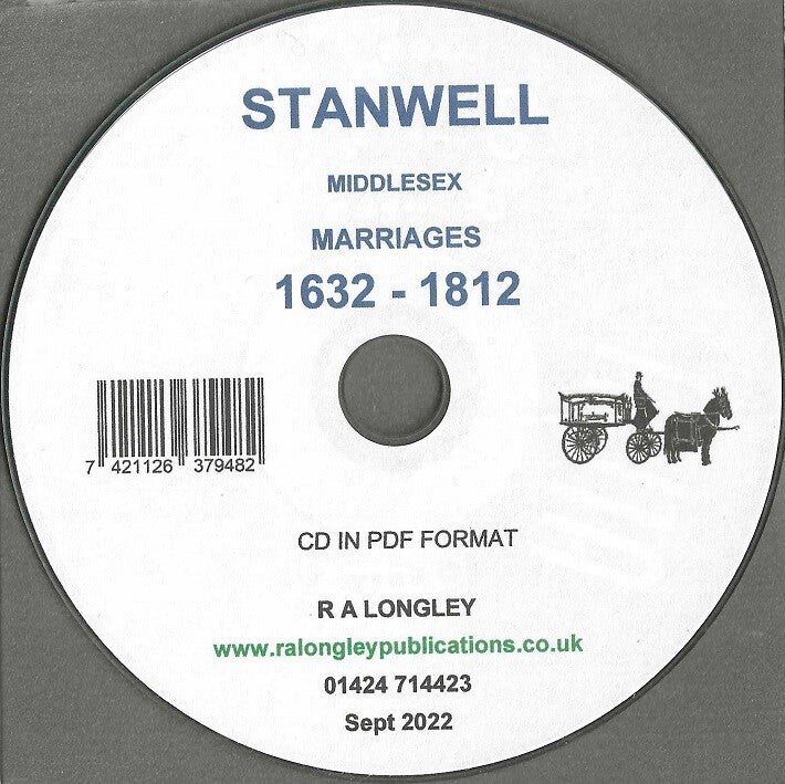 Stanwell Marriage Records 1632 - 1812