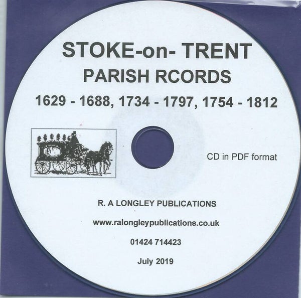 Stoke-upon-Trent Parish Records 1629 -1688, 1734 - 1797 & 1754 - 1812