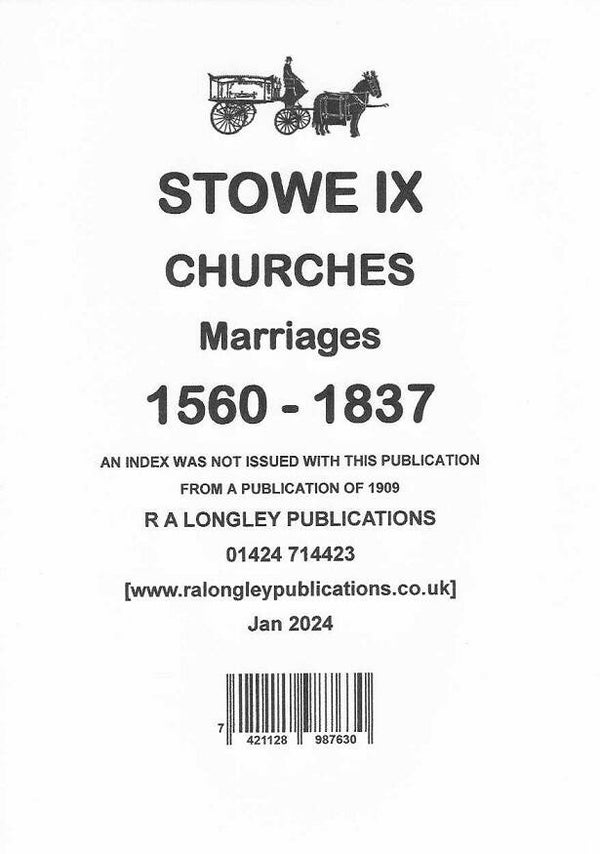 Stowe IX Marriages Records 1560 – 1837