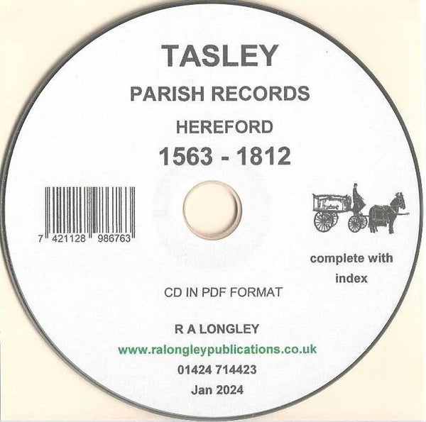 Tasley Parish Records 1563 - 1812