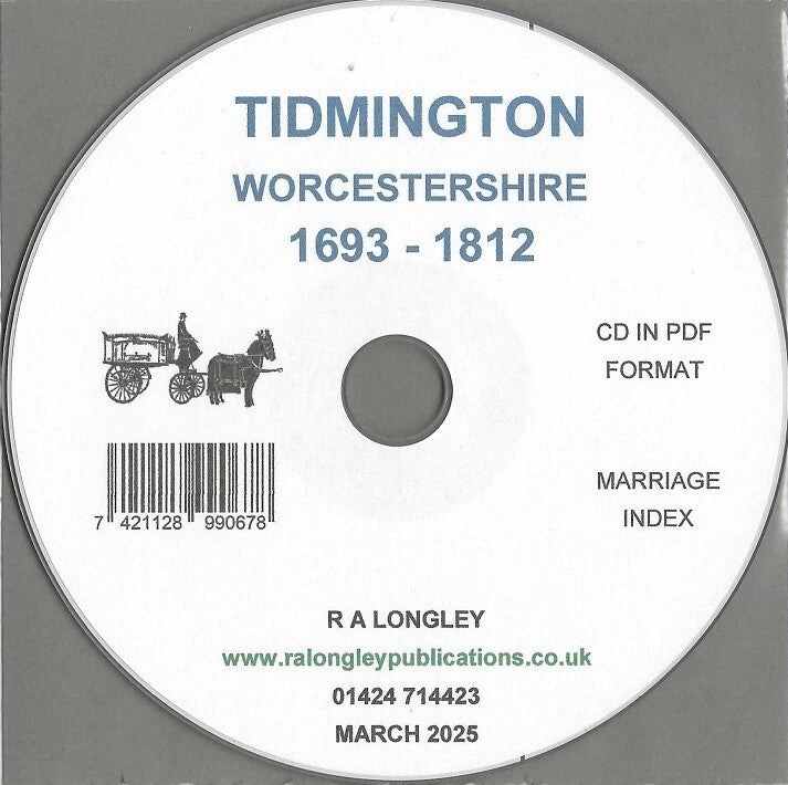Tidmington Marriages 1693 - 1812