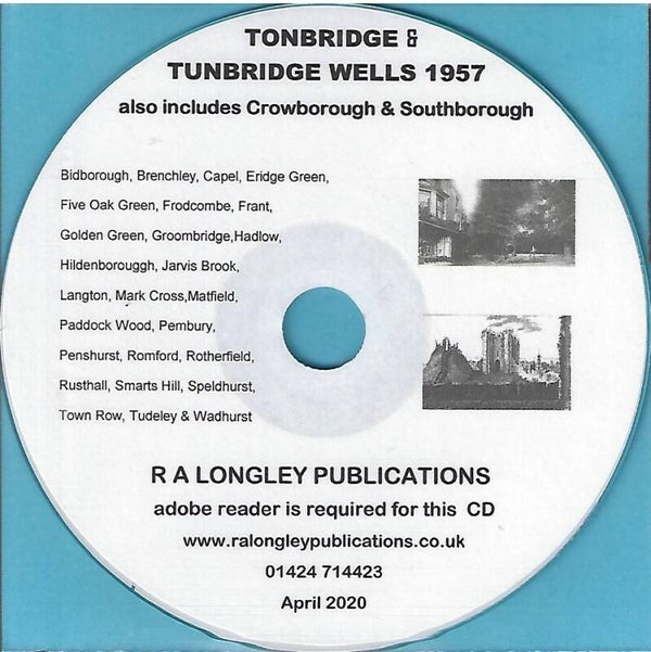 Tonbridge & Tunbridge Wells 1957 Directory [Kelly’s]