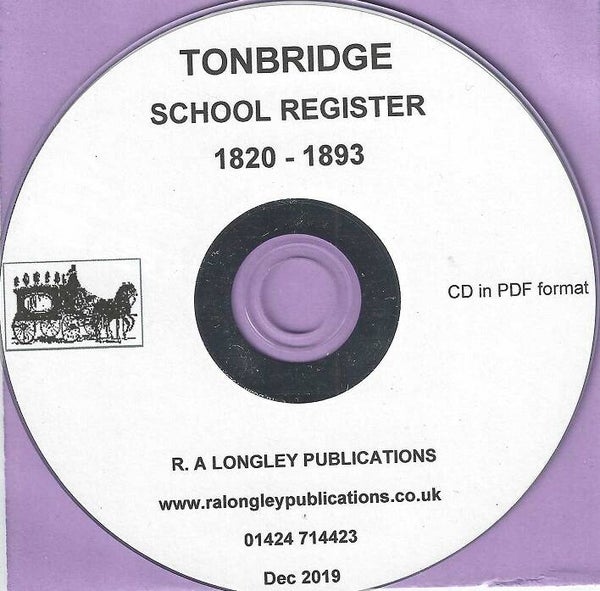 Tonbridge School Register 1820 – 1893