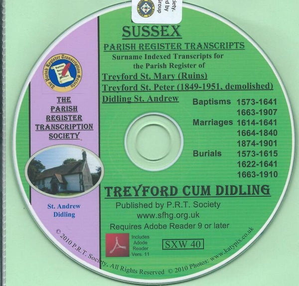 Treyford Cum Didling Parish Records 1573 - 1910