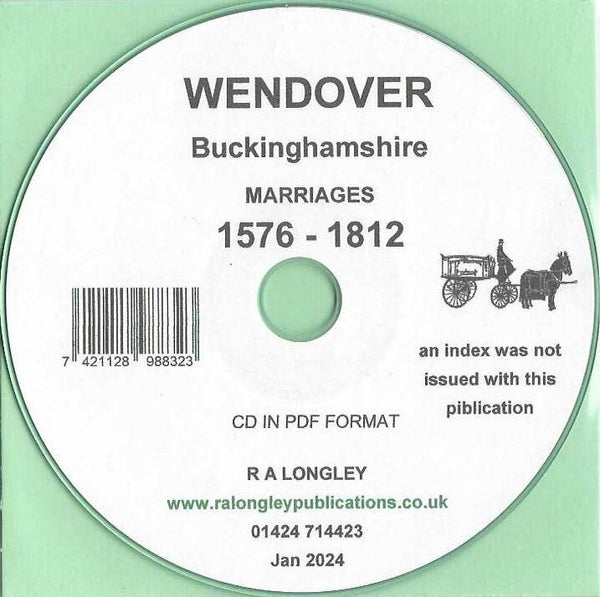 Wendover Marriages 1576 - 1812