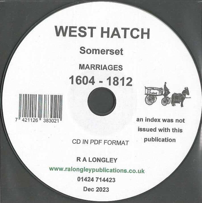 West Hatch Marriages 1604 - 1812