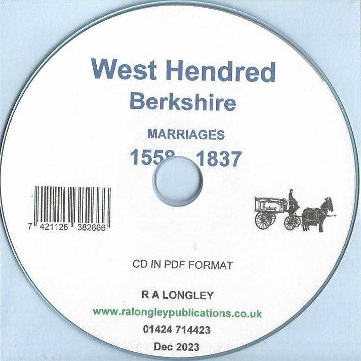 West Hendred Marriages 1558 - 1837