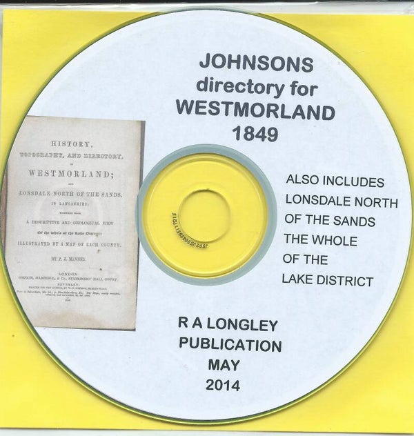 Westmoreland County Directory 1849 [Johnson’s]