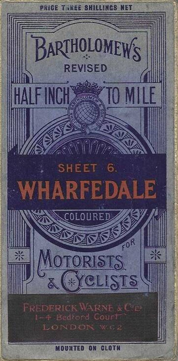 Wharfedale [Bartholomews Map No 6] Pre George V