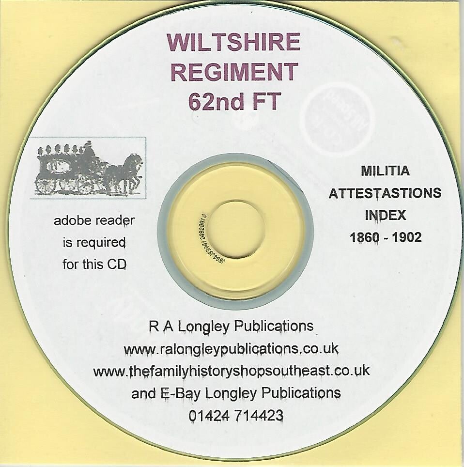 Wiltshire Regiment [62nd FT] 1860 - 1902 Index