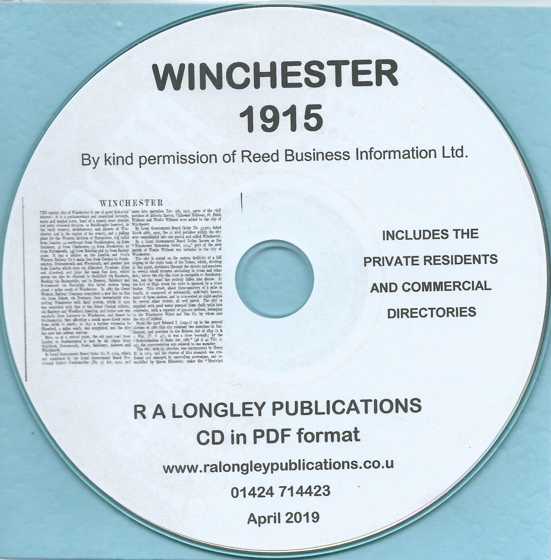 Winchester 1915 Directory [Kelly’s]