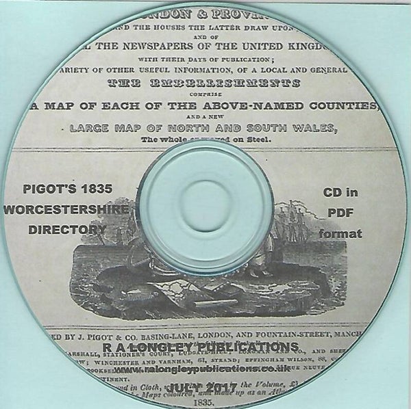 Worcestershire 1835 County Dirtectory [Pigot's]