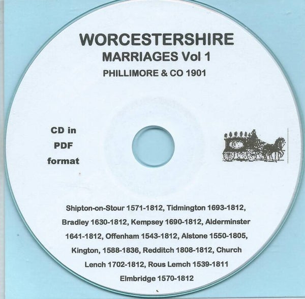 Worcestershire Marriages Vol. 1