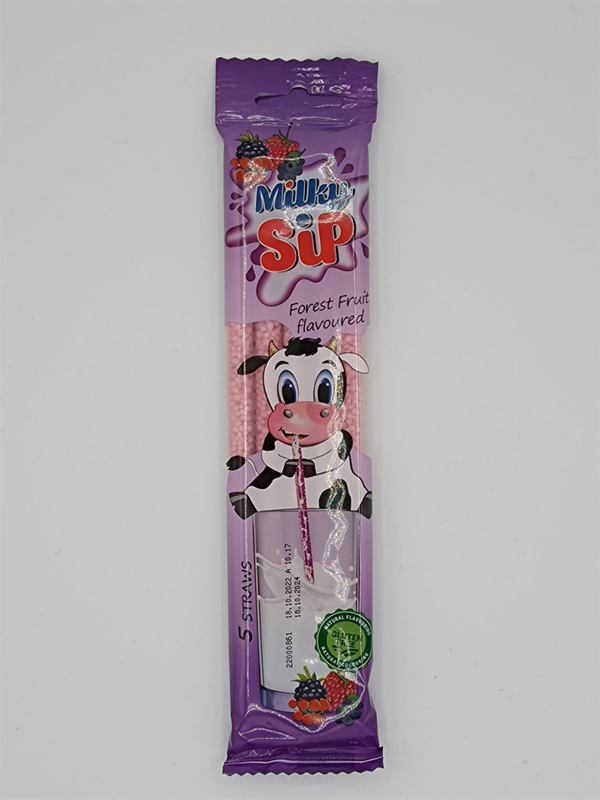 Milky Sip Szívószál-Erdei gyümölcs
