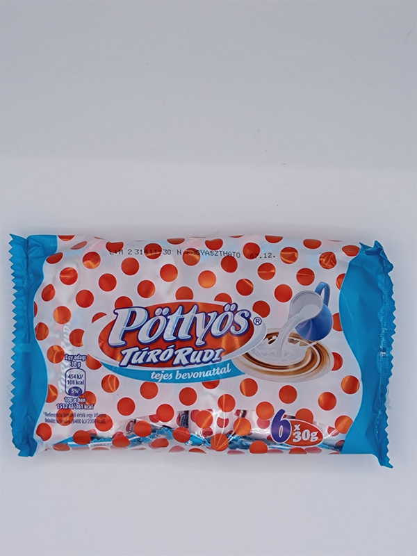 Pöttyös rudi tejbevonó