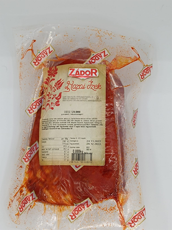Zádor-Csécsi szalonna 0,888kg
