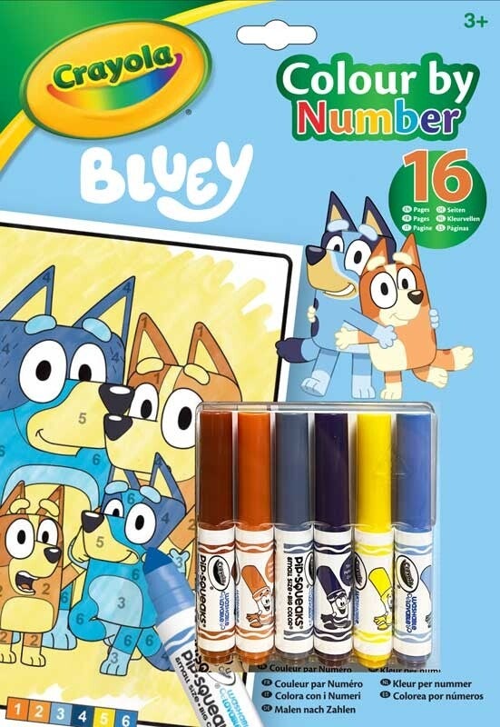 Bluey colouring by numbers set | Just that company