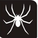 Spider stencils x25