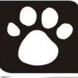 Paw print stencils x25
