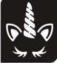 Unicorn horn stencils x25