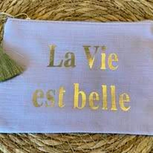 Pochette LA VIE EST BELLE