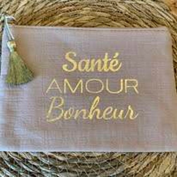 Pochette SANTE AMOUR BONHEUR