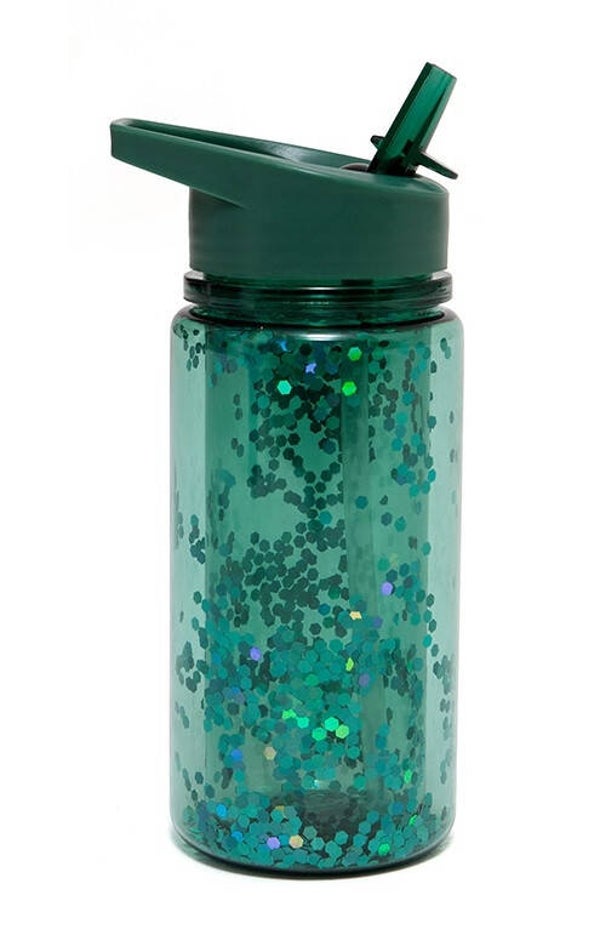 Petit Monkey - Drinkfles -Glitter -  Salie Green