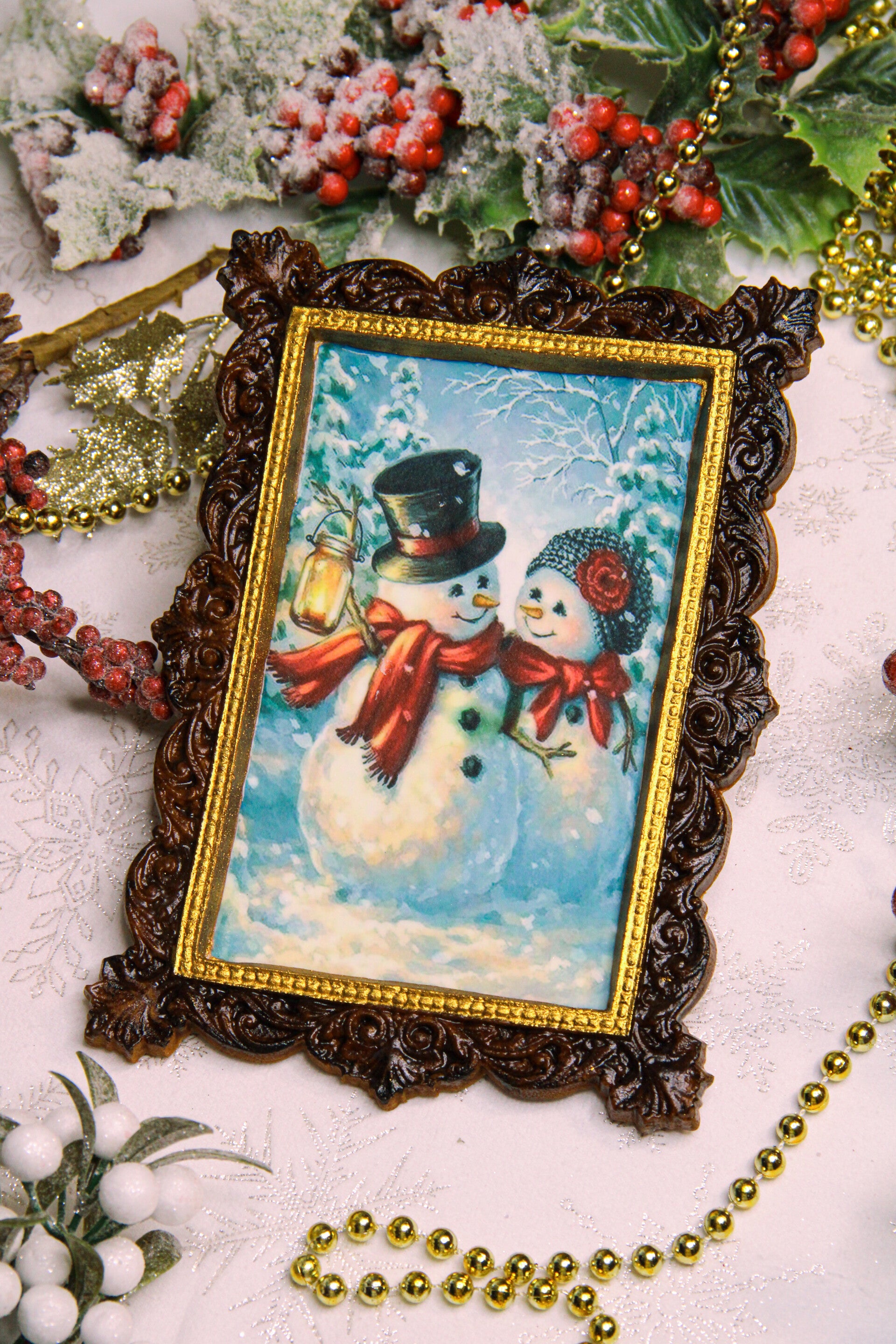 Gingerbread Framed Painting