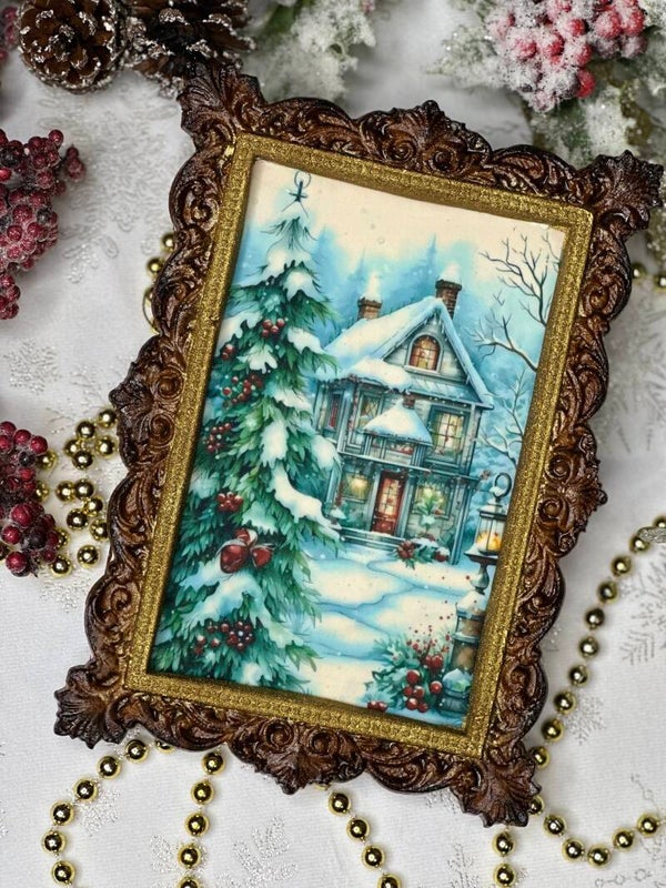 Gingerbread Framed Painting