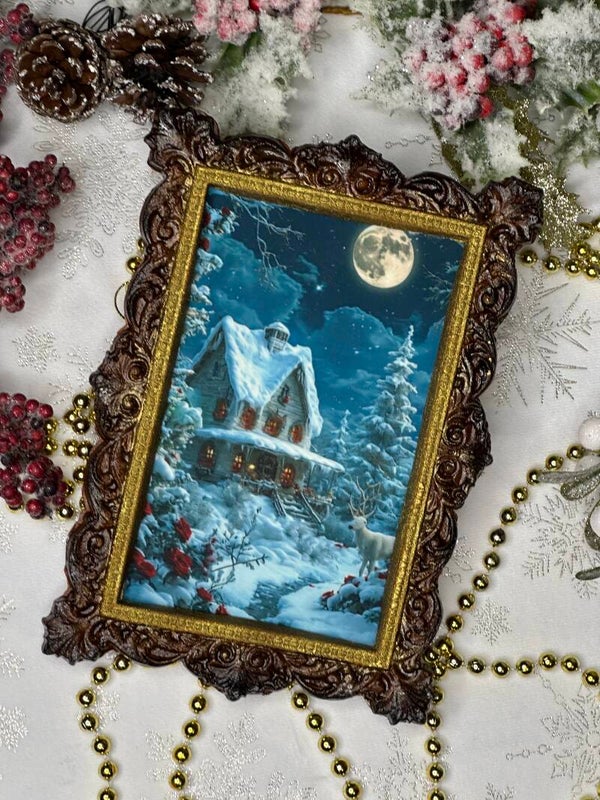 Gingerbread Framed Painting