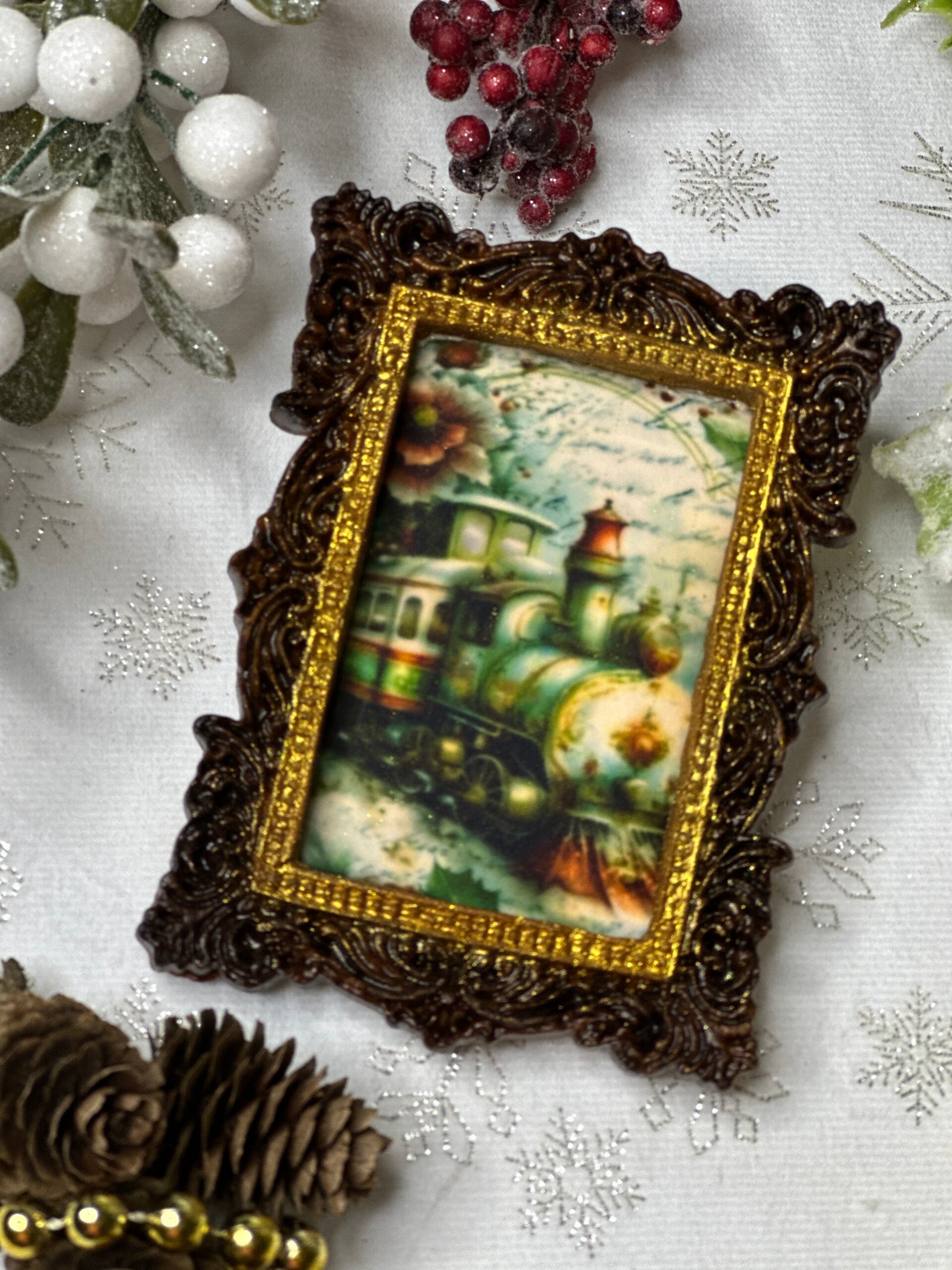 Small Gingerbread Framed Painting