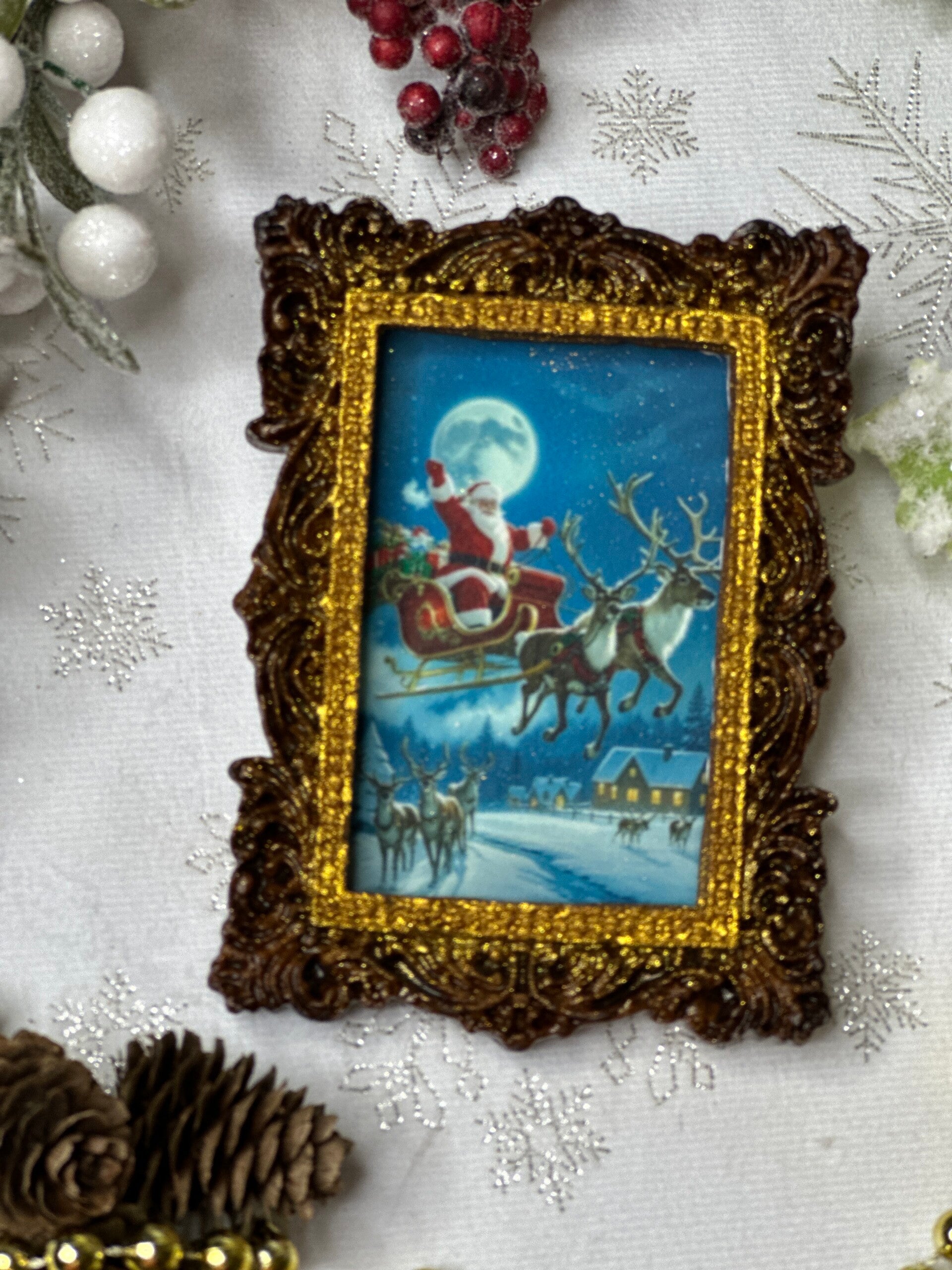 Small Gingerbread Framed Painting