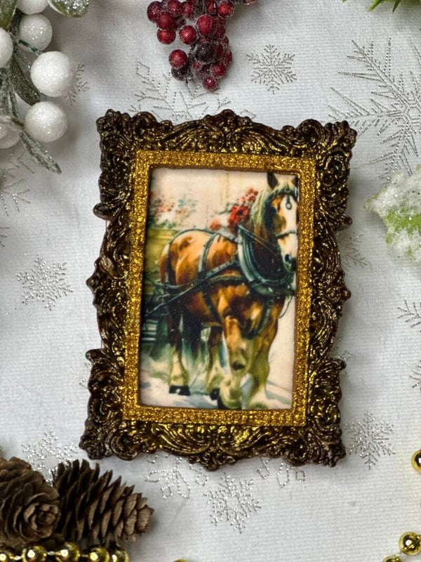 Small Gingerbread Framed Painting