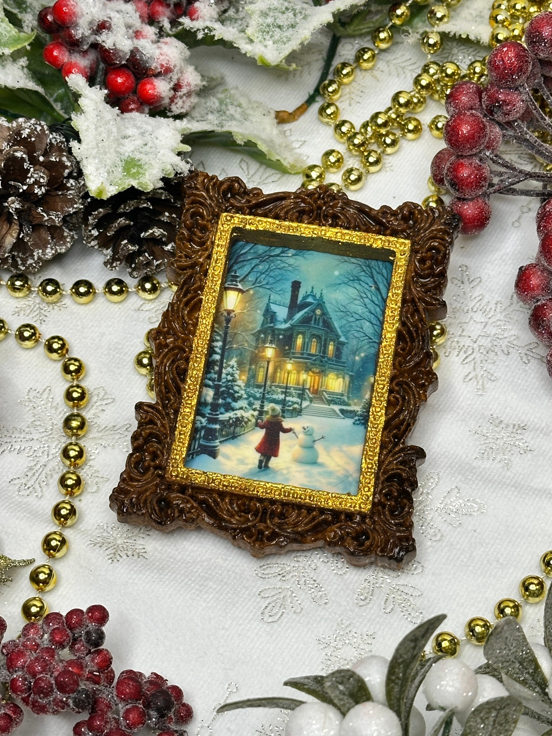 Small Gingerbread Framed Painting
