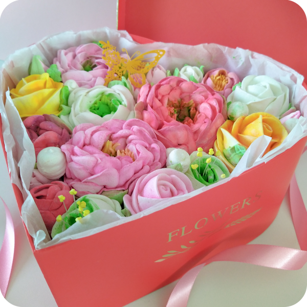 Mix of flowers in Custom Boxes