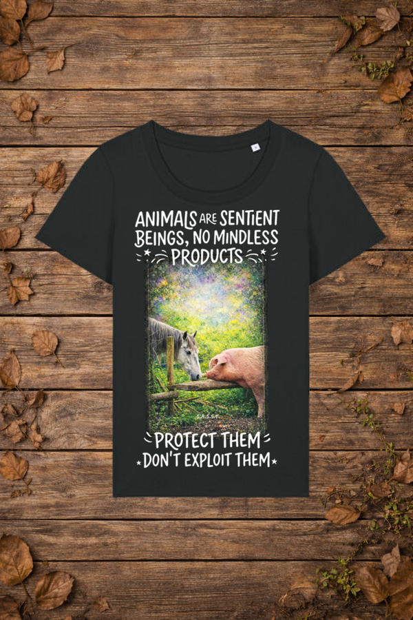 animals are sentient (vrouw)