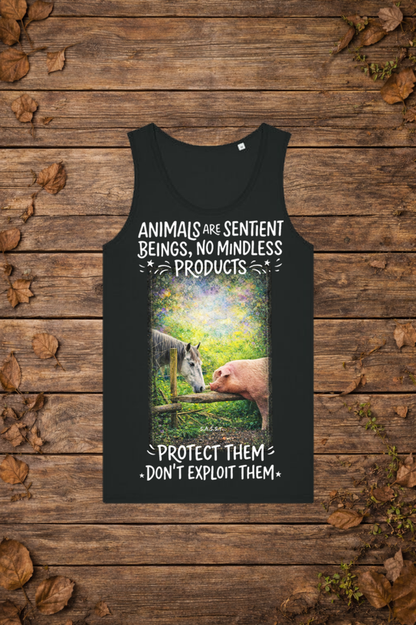 animals are sentient (tanktop man)