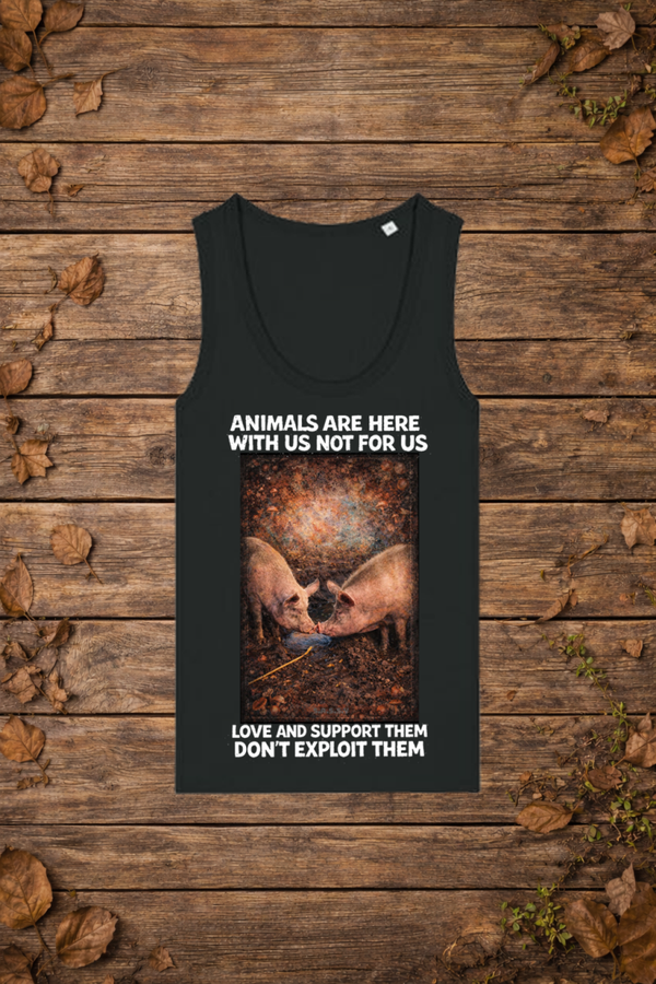 Animals are here with us not for us (tanktop vrouw)