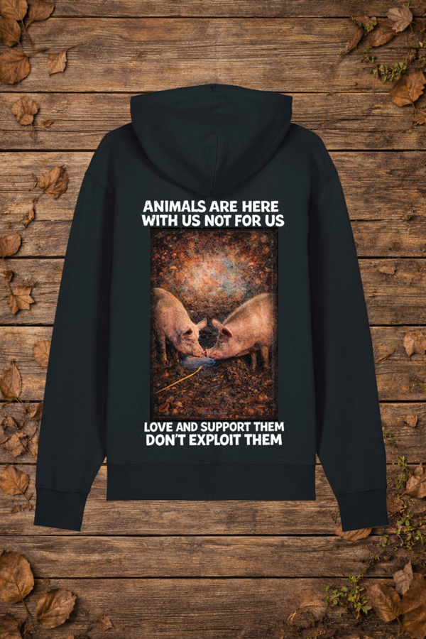 Animals are here with us not for us (trui)